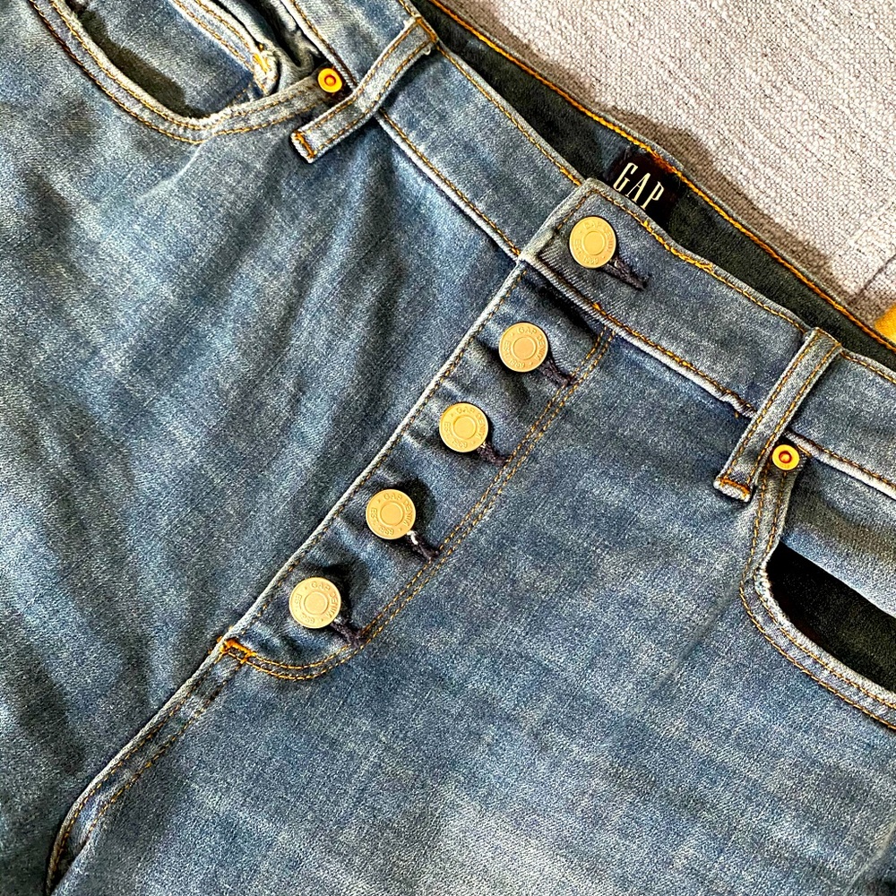 GAP Jeans - True Skinny Ankle Length Button Fly
